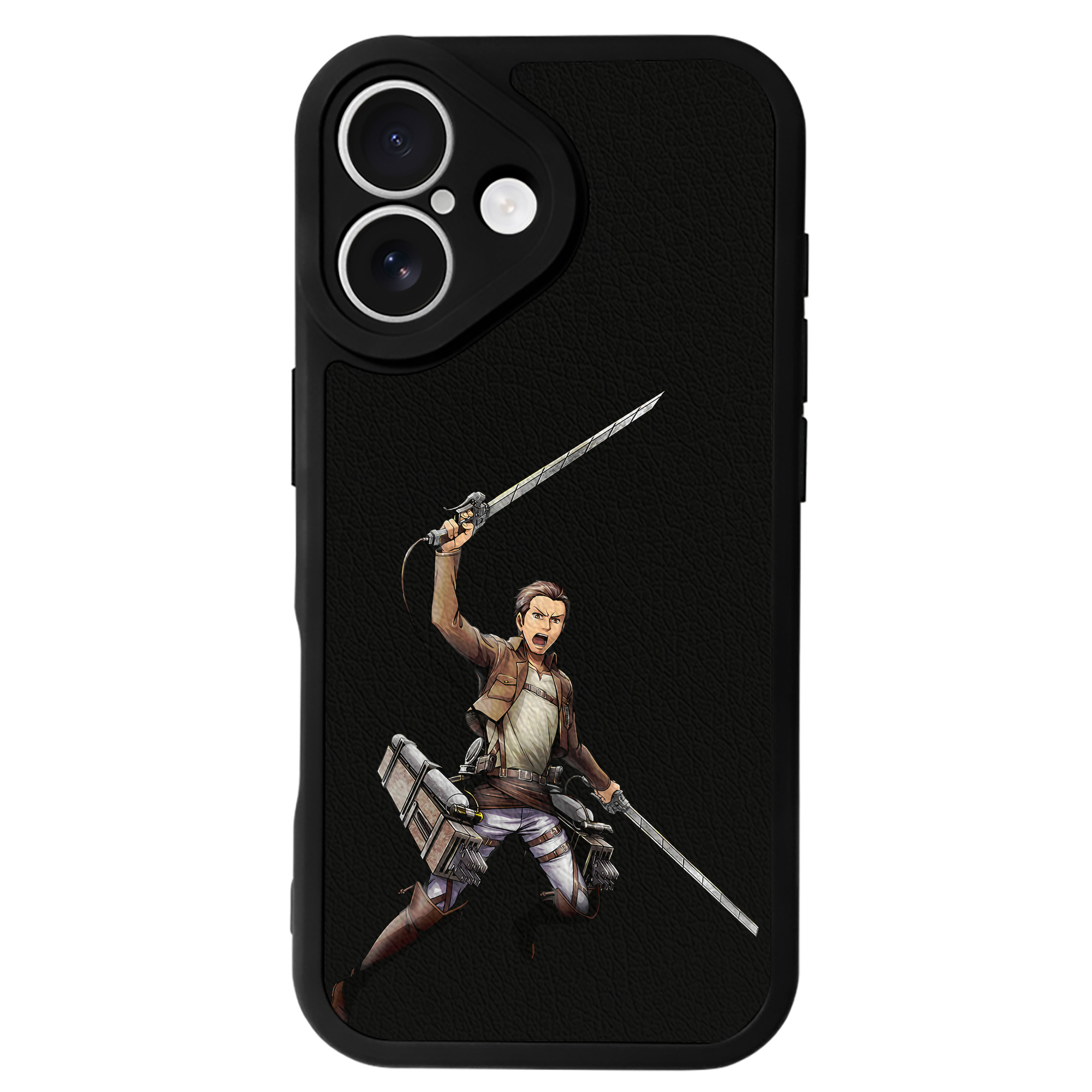 （画像用） 進撃の巨人 Attack on Titan 【iPhone 16シリーズ対応】シリコンスマホケース（レザー調） 材質：シリコン